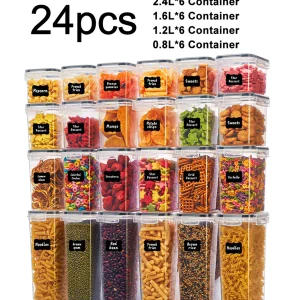 24pcs Food Storage Containers